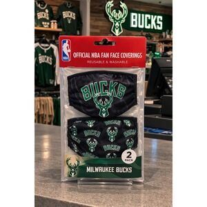 Face Mask (2) "Milwaukee Bucks" NBA